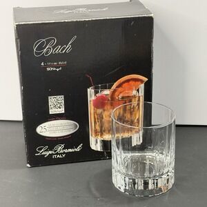 Luigi Bormioli Bach 11.25 oz. Double Old Fashion Glasses Set of 4 Clear
